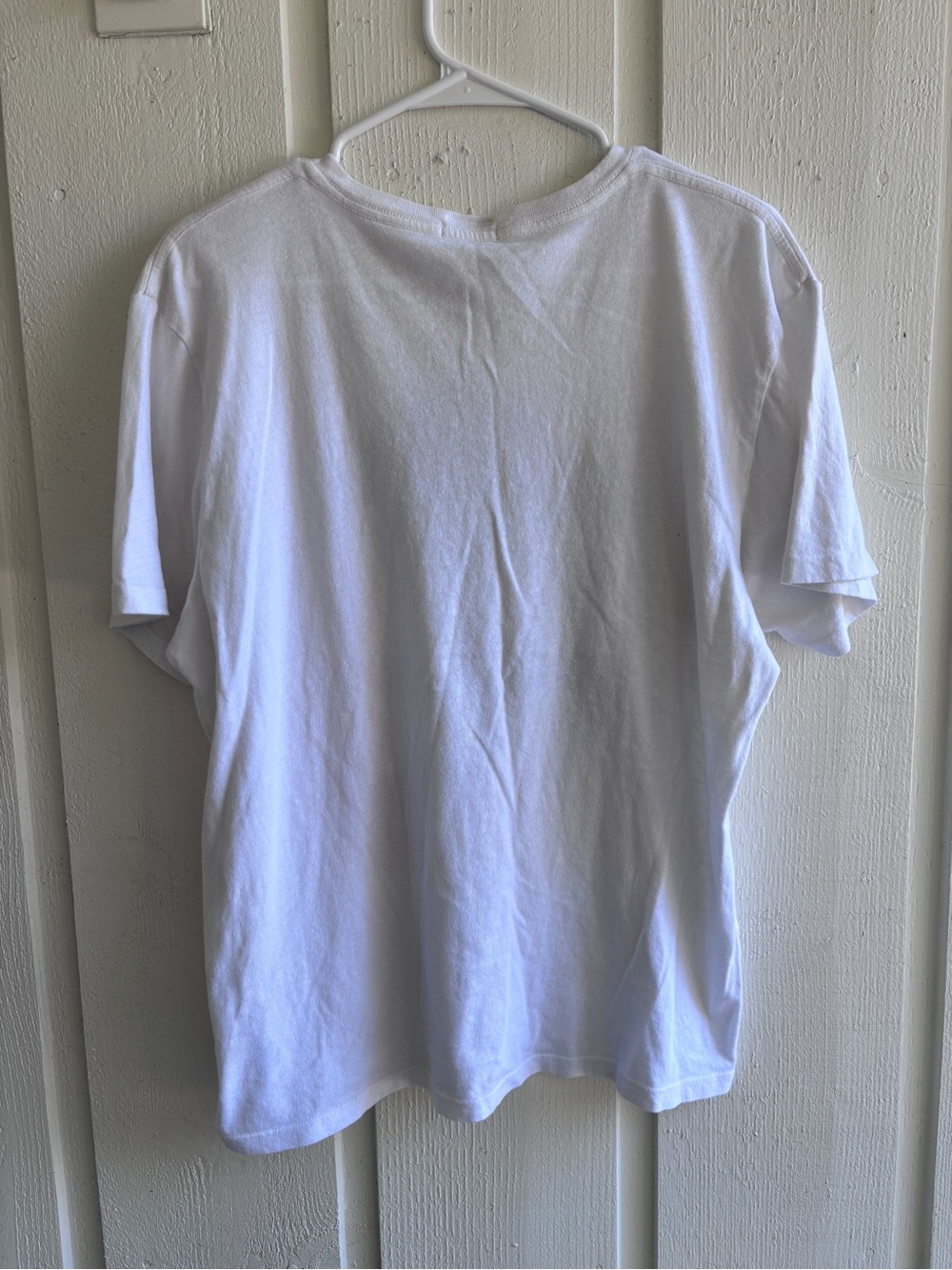 MOTHER White Tee with Brown Horse Graphic and Red Accents - Picture 4 of 4